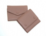 Pebble leather card holder